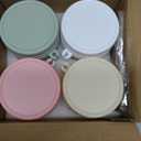 4 Pack Overnight Oats Containers with Lids and Spoons, 16 oz Glass Mason Jars with Airtight Lids, Overnight Oats Jars for Milk, Cereal, Fruit (Light Colors)