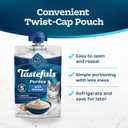 Blue Buffalo Tastefuls Pures with Chicken, Natural Cat Food Complement, Resealable Twist Cap Pouches, 3-oz (12 Count)