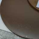 HOOBRO Round Side Table with Charging Station, Round Accent End Table with Bamboo Legs for Living Room, Bedroom, Brown, BR101UBZ01