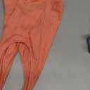 Fessceruna Womens 3 Piece Lounge Sets Pajamas Knit Long Sleeve Cardigan Crop Top Wide Leg Pants Loungewear Set (X-Small, A-pink Orange)