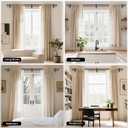 Bronze Double Curtain Rod, 36 to 72 Inch Dual Curtain Rods with Aluminium Modern End Cap Finials, 1 Inch Adjustable Heavy Duty Window Treatment Rods, Telescopic Metal Double Drapery Pole Set