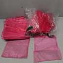 50PCS 12x16 Inches Organza Gift Bags with Drawstring Gift Packaging Big Bags (Pink)