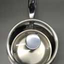 Ecolution Stainless Steel Sauce Pan, Encapsulated Induction Ready Cooking Pot with Glass Lid, Oven Safe, Dishwasher Safe Soup Pot, 1-Quart