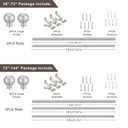 Nickel Brushed Window Curtain Rods 36 to 72 Inch, Adjustable Curtain Rod,Heavy Duty Window Rods,Thicken Sturdy Drapery Rods,Single Telescoping Decorative Curtain Rod for Window