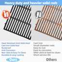 66095 Cast Iron Grate with Stainless Steel 66032 66795 Flavorizer Bars for Weber Genesis 2 Grill Parts.Replacement for Weber Genesis II 300 Series ii E-310 S-310 E-315 S-315 E-335 SE-335