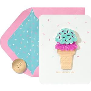 Papyrus Birthday Card (Double Scoop)