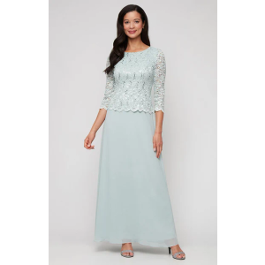 Alex Evenings 112655 Long Formal Lace Mother of the Bride Dress, 10P