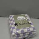 Hand Towel for Bathroom Guest Room Home - 100% Cotton Face Towel Set Lilac Checkered, Extra Soft, Absorbent 4-Piece for Daily Use