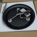 Kalium 3-Lights Semi Flush Mount Ceiling Light Fixture, Matte Black Light Fixtures, Ceiling Light for Kitchen, Foyer, Entryway, Farmhouse, Home Decor, Clear Glass Shade.