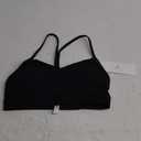 CRZ YOGA Butterluxe Womens Y Back Sports Bra - Padded Racerback Low Impact Spaghetti Thin Strap Workout Yoga Top Large