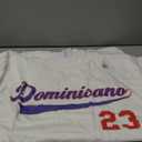 Dominicano Flag RD Dominican Republic Baseball Jersey T-Shirt Medium