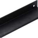 OUKENS Furniture Handle, Thickened Matte Black Aluminum Alloy Smooth Surface Drawer Handle Cupboard Wardrobe Door Pull Handle with Installation Screws for Home (128Black)