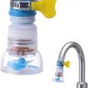 Blue 360 Degree Rotating Faucet Aerator Telescopic Anti-Splash Water- Saving Tap Sprayer, Tap Nozzle With Filter Tip Faucet Adapter for Kitchen Bathroom Faucet Parts Water Filtration and Softeners