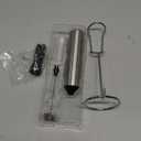 Bonsenkitchen Rechargeable Milk Frother with Stand, 3-Speed Handheld Coffee Frother, Dual Spring Whisk Electric Hand Frother Wand Drink Mixer for Matcha Lattes Cappuccino, Kitchen Gifts