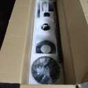 60'' Outdoor Ceiling Fans without Light,3 Solid Wood Blades with DC Silent and Large Airflow,Modern Ceiling Fan for Bedroom,Living Room,Porch (Dark Walnut)