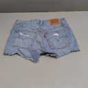 Levi's Women's 501 Original Shorts  (Large, Blue)