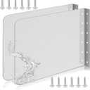 2 Pack Sink Splash Guard for Kitchen Sinks Area Stainless Steel Sink Splash Protector Wall Mount Guard with Screws for Kitchen Restaurant Bar Bathroom(16'' x 12'')