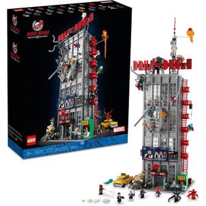 LEGO Marvel Spider-Man Daily Bugle Building Sets for Adults - Display as Office or Book Shelf Decor - Gifts for Christmas - 25 Minifigures - 76178
