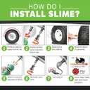 Slime 10011 Flat Tire Puncture Repair Sealant, Emergency Repair for Highway Vehicles, Suitable for Cars/Trailers, Non-Toxic, eco-Friendly, 16 oz Bottle