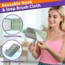 Rundik Pet Hair Remover Reusable Lint Remover for Dog and Cat Hair Electrostatic Lint Brush Magic Pet Hair Removal Tool for Clothes, Couch, Carpet, Car, Rugs, Bedding, Fabric Furniture