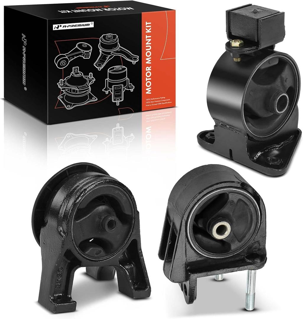 A-Premium 3PCS Engine Motor Mount and Transmission Mount Kit Compatible with Kia Sorento 2011-2013 & Hyundai Santa Fe 2010-2012, 2.4L 3.5L, FWD, Replace# 219302P000, 219302P200