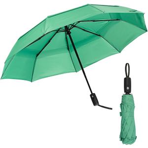 Mr. Pen- Windproof Travel Umbrella, Small Water-Resistant Automatic Folding Umbrella for Rain and Sun, Light, Compact and Portable for Women & Men, Fits Car & Backpack (Spring Green)