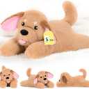 PEACH CAT 25.6 inch 5 lbs Golden Retriever Dog Weighted Stuffed Animals Large Weighted Plush Soft Puppy Plushies Toys Gifts for Kids Adults