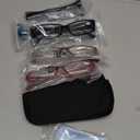 SIGVAN 5 Pack Spring Hinge Reading Glasses Rectangular Fashion Quality Readers for Men and Women (5 Pack Mix, 2.5)