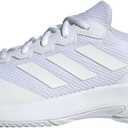 adidas Men's Gamecourt 2 Tennis Shoes (10, White/White/Matte Silver)