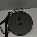 Collapsible Stool, Folding Chair - Upgraded Portable Chair with Load Capacity 400lbs, Portable Stool for Camping Fishing Hiking - Folding Tool with Carrying Straps,Gifts for Fisherman (Black)