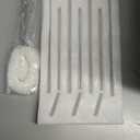 Vintage Glassware Drinking Glasses Set of 6,13 oz Blue Textured Flower Design Glass Water Tumblers Embossed Striped Drinkware for Water, Cocktails, Juice, Iced Coffee