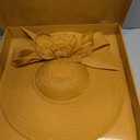 dressfan Church Fascinator Derby Hats for Women,20s 50s Linen Vintage Derby Hat for Church/Wedding/Cocktail/Tea Party