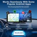 Upgraded 11" CarPlay Screen for Car, Built-in Net-Flix/YouTube/TikTok and Other Apps (No Mirroring Needed), Wireless Car Stereo for Apple Carplay & Android Auto with HD Backup Camera,OTA Updates