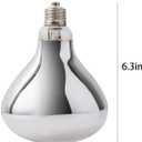REPTI ZOO 160W Reptile Heat Lamp Full Spectrum UVA UVB Reptile Sun Lamp Self-Ballasted Vapor Basking Spot Lamp/Bulb/Light for Reptile and Amphibian
