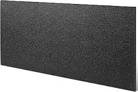 Sasylvia 1 Pcs 1/2" X 24'' X 48'' Black Hdpe Plastic Sheet