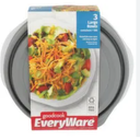 EveryWare 6.2 CUPS, 6 PIECES, 3 Large Bowls 
