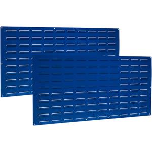 Triton Products LVP-2 LocBin Louvered Panel, 24" x 48", 18 Gauge Steel, Blue