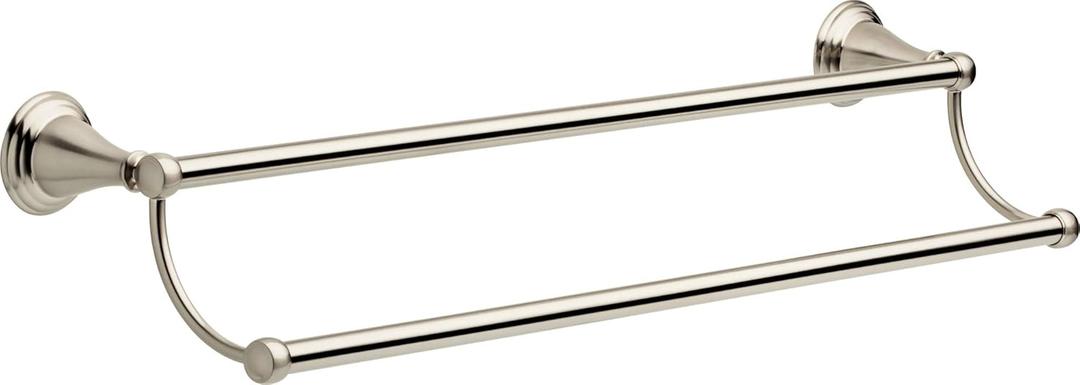 DELTA FAUCET 79625-BN Windemere Wall Mounted 24 in. Double Towel Bar in Spotshield Brushed Nickel