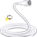 Frienda Faucet Hose Adapter for Sink, 6.1FT PVC Tube with Adjustable Faucet Connector, Hose Clamp & Zip Tie, Portable Water Transfer Accessories for Sink, Bucket, Outdoor Cleaning