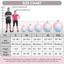 APEXUP Yoga Ball Exercise Ball Anti Slip Heavy Duty for Fitness, Balance & Core Workout, Balance Training, Pregnancy & Physical Therapy, 5 Sizes (S (15"~18") 45cm, Blue Pink)