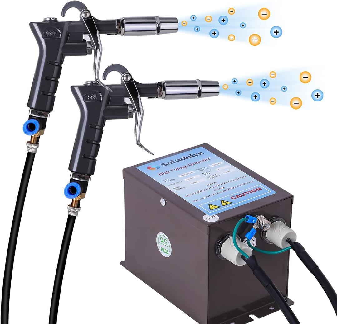 Anti Static Guns 4.6KV Ionizing Air Guns for Industrial Electrostatic Elimination (110V)