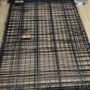 Amazon Basics Durable, Foldable Metal Wire Dog Crate with Tray, Double Door, 48 x 30 x 32.5 in, Black