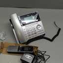 AT&T TL86103 2-Line Corded/Cordless for Small Business with Answering Machine, 2-Mailboxes, Connect-to-Cell, Caller ID Announcer, Intercom, Long Range & Expandable to 12 Handsets, Silver/Black