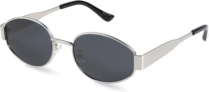 livho 2025 Trendy Oval Sunglasses - Stylish Polarized Shades for Everyday - Retro Metal Frames