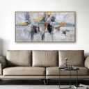 Abstract Colorful Wall Art Decor 20"x40" Framed Canvas Wall Art For Bedroom