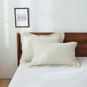Simple&Opulence 100% Linen Pillow Case King Size Set of 2, Pillow Covers with Overlap Closure, Luxury Breathable Pillowcases Suitable for All-Season (20" X 26", Linen)