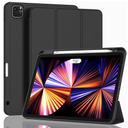 New iPad Pro 11 Inch Case 2022(4th Gen)/ 2021(3rd Gen) with Pencil Holder [Support iPad 2nd Pencil Charging/Pair],Trifold Stand Smart Case with Soft TPU Back,Auto Wake/Sleep (Black)