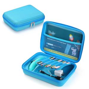 Hard Case Compatible with 3Doodler Start+ Essentials (2023) for 3D Pen Set for Kids, Art Activity Set Carrier Case for Printing Filament Refill and USB Charger,Blue (Box Only)
