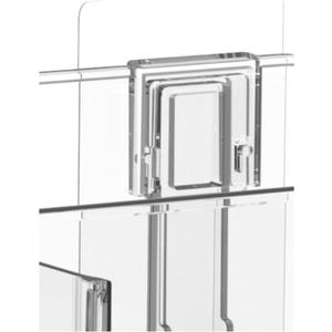 vacane 2 Pack Sticky Hooks for Kitchen, Pantry, Craft Room, Office, Bathroom Organizers (Transparent)