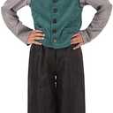 Bristol Novelty CF236S Victorian Street Boy (Large) Costume, Multi-Colour, 3-4 Years Old